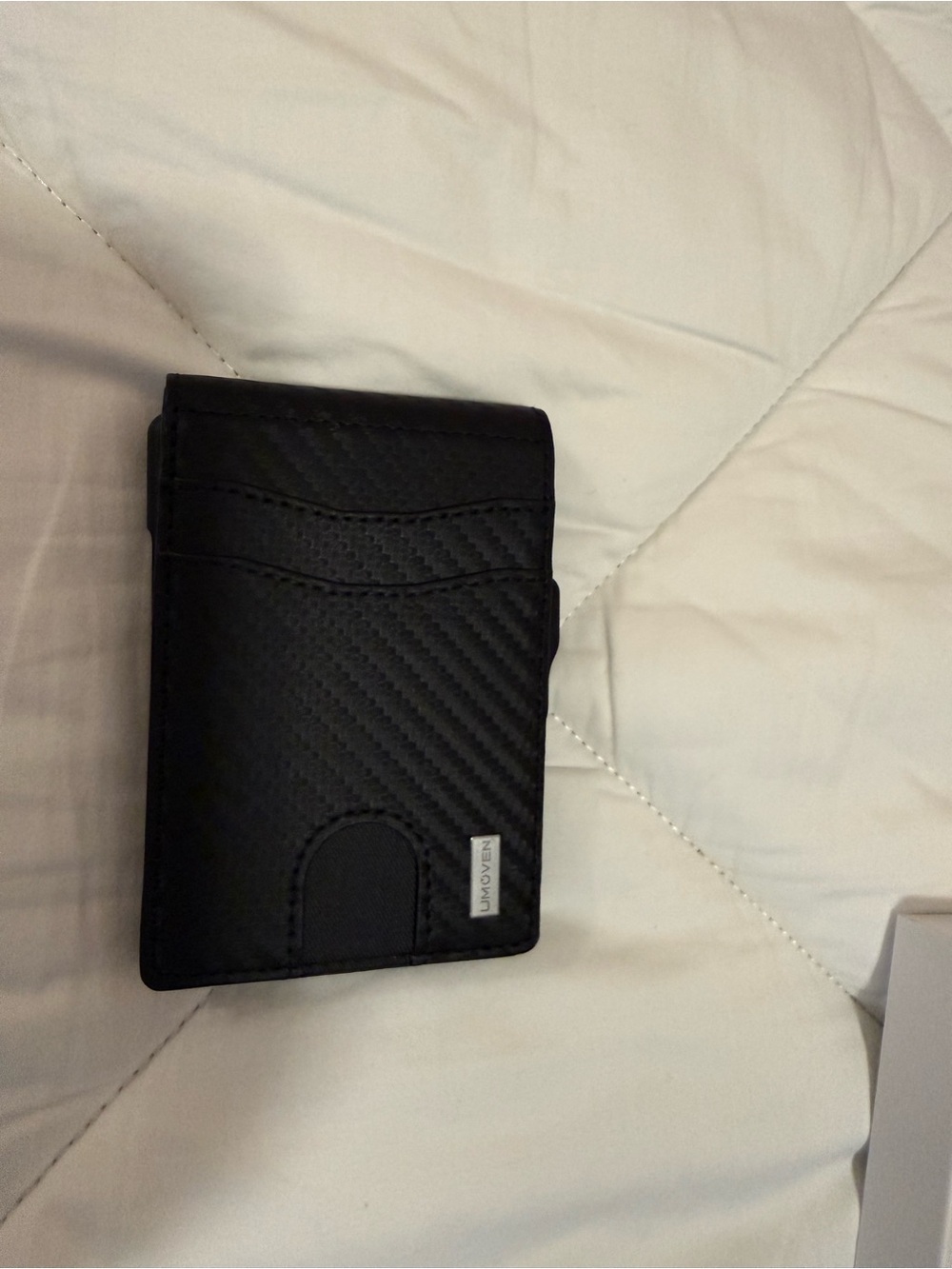 Men’s Black Carbon-Texture RFID blocking Wallet